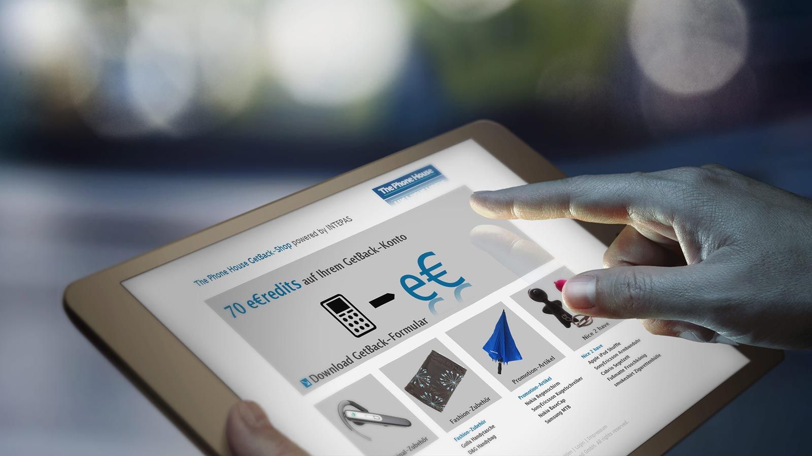 Webdesign für die Microsite von The Phonehouse als Referenz der WOA